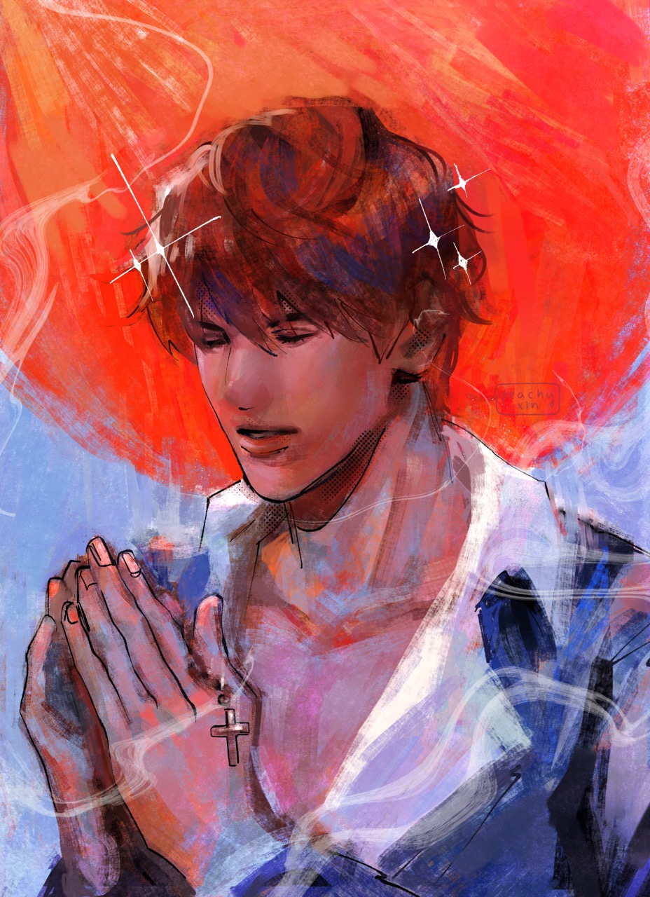 Wolfwood praying